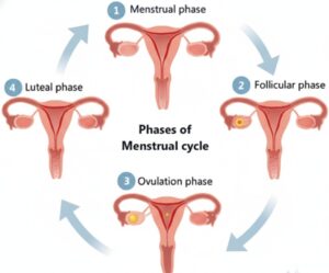 4 phases of the menstrual cycle,what are the 4 phases of the menstrual cycle,the 4 phases of the menstrual cycle, 4 hormonal phases of the menstrual cycle